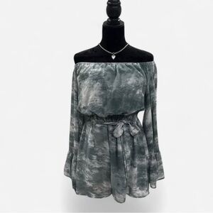 HYFVE Elegant White and Mint Dress